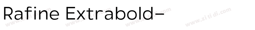 Rafine Extrabold字体转换